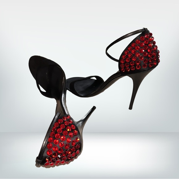 Giuseppe Zanotti Embellished High Heel Sandals NWT 37 - Picture 2 of 7